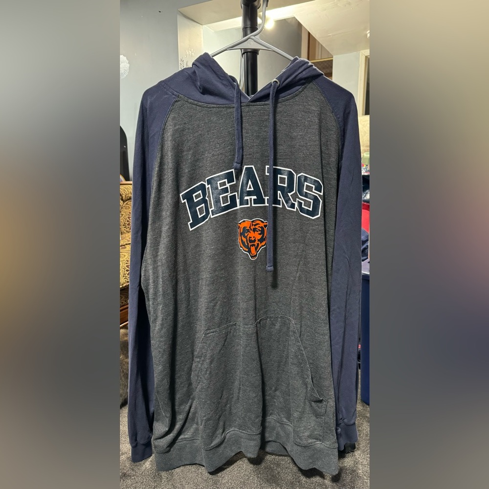 Chicago Bears 3XLT long sleeve hooded shirt